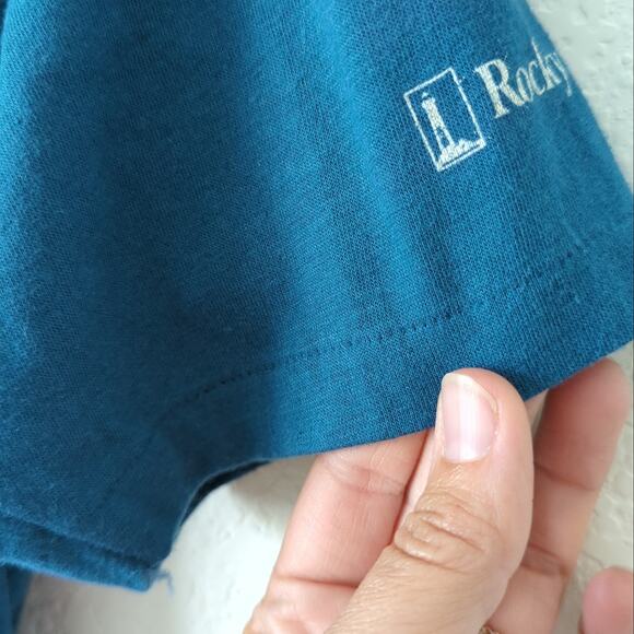 Vintage Hanes 80s Tee Combed Cotton USA Denver Marathon Cup 1984 T-Shirt Medium - Picture 9 of 11